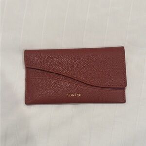 Brand New Polene Wallet Women's Brown Leather Wallet